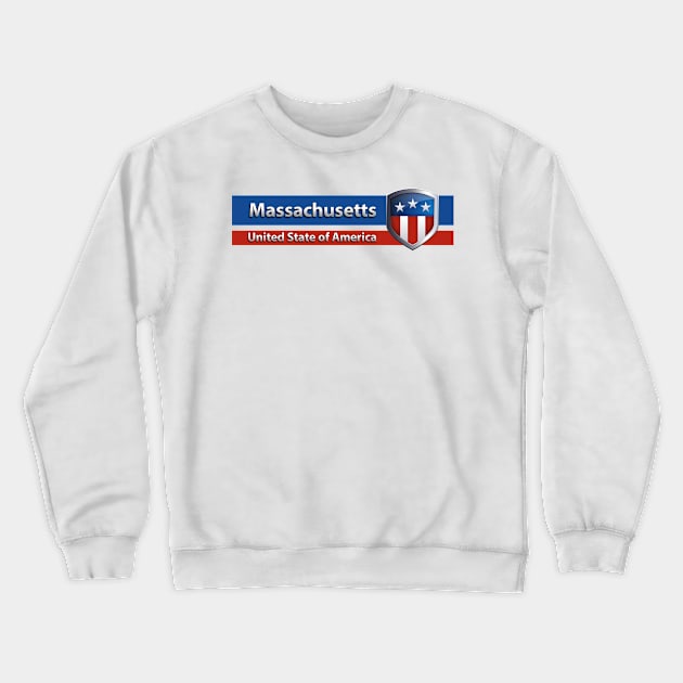 Massachusetts Crewneck Sweatshirt by Steady Eyes